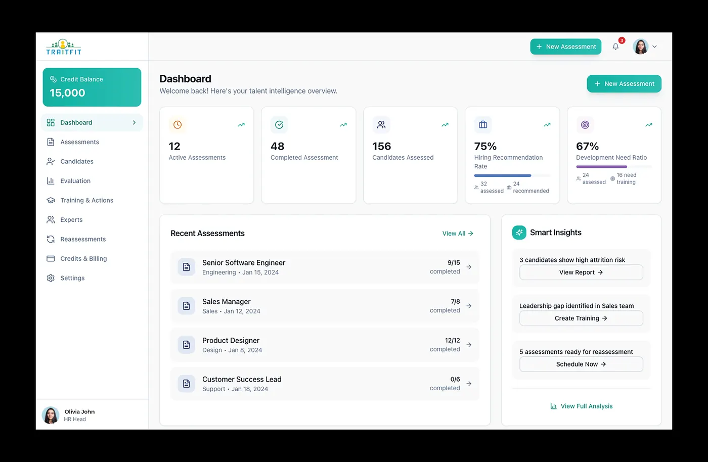Traitfit Watch Demo